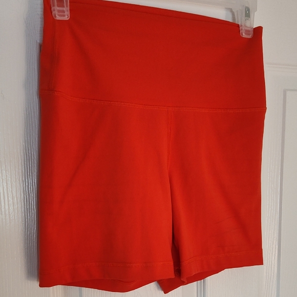Yogalicious Pants - Yogalicious Bright Orange Workout Shorts